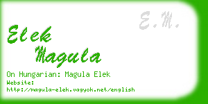 elek magula business card